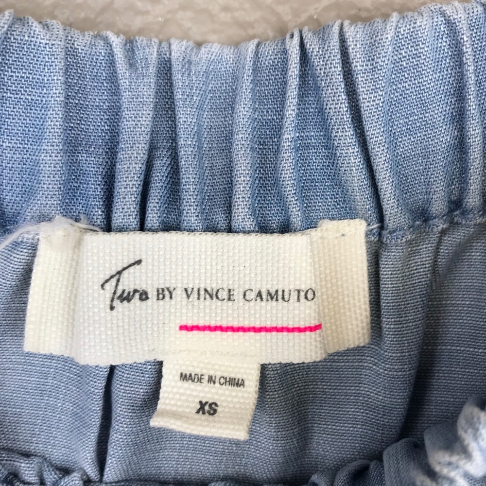 Vince Camuto Chambray Off the Shoulders Top - Picture 7 of 7